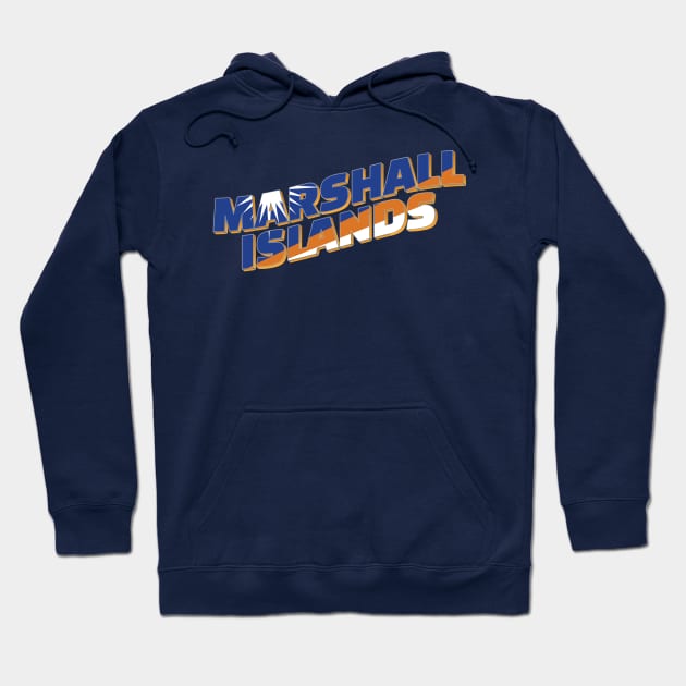 The Marshall Islands vintage style retro souvenir Hoodie by DesignerPropo